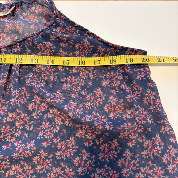 Inked & Faded Womens Ditsy Floral Sheer Spaghetti Straps Top Sz Medium Festival - Picture 5 of 7